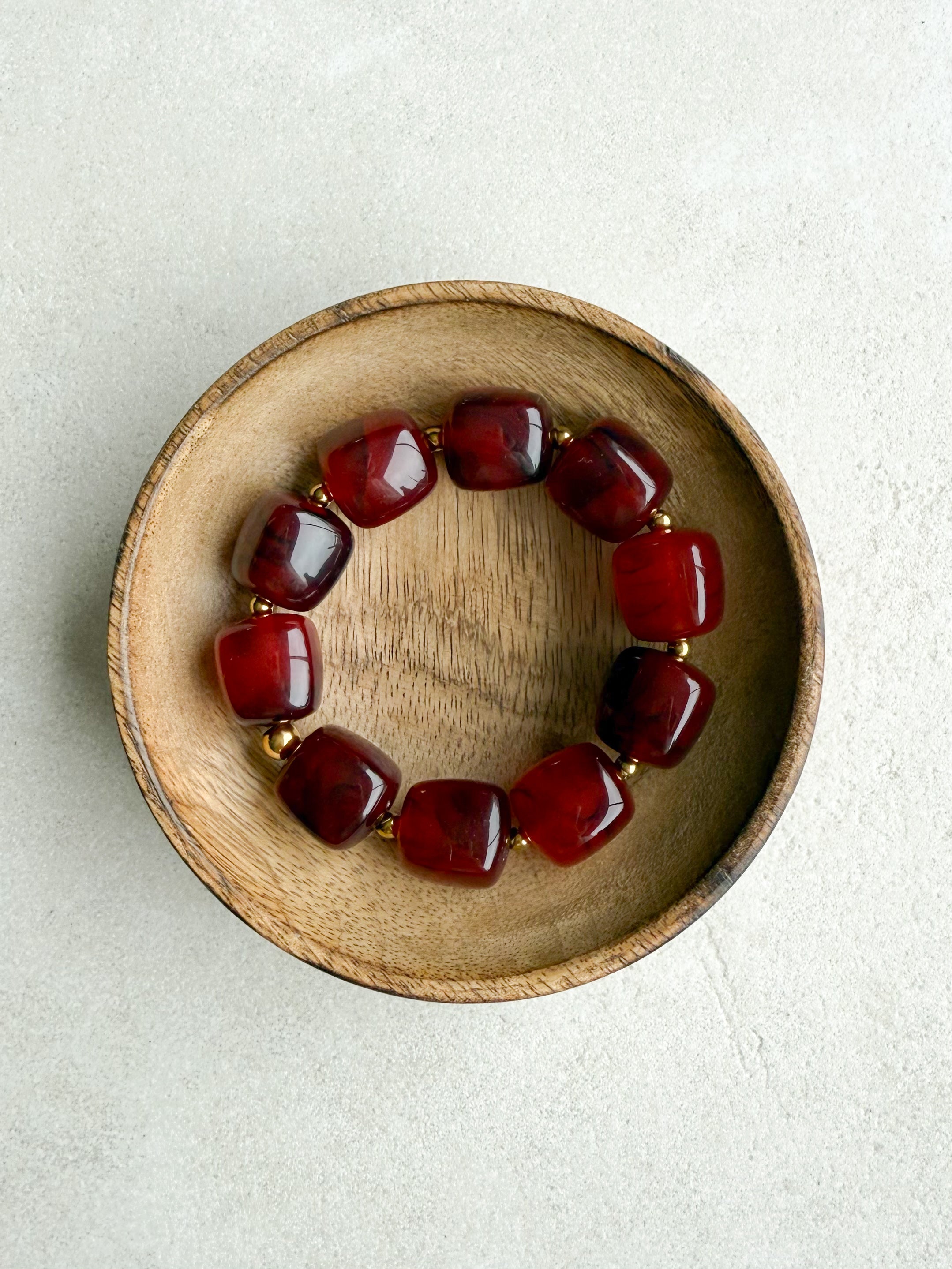 Bracelet « Burgundy »