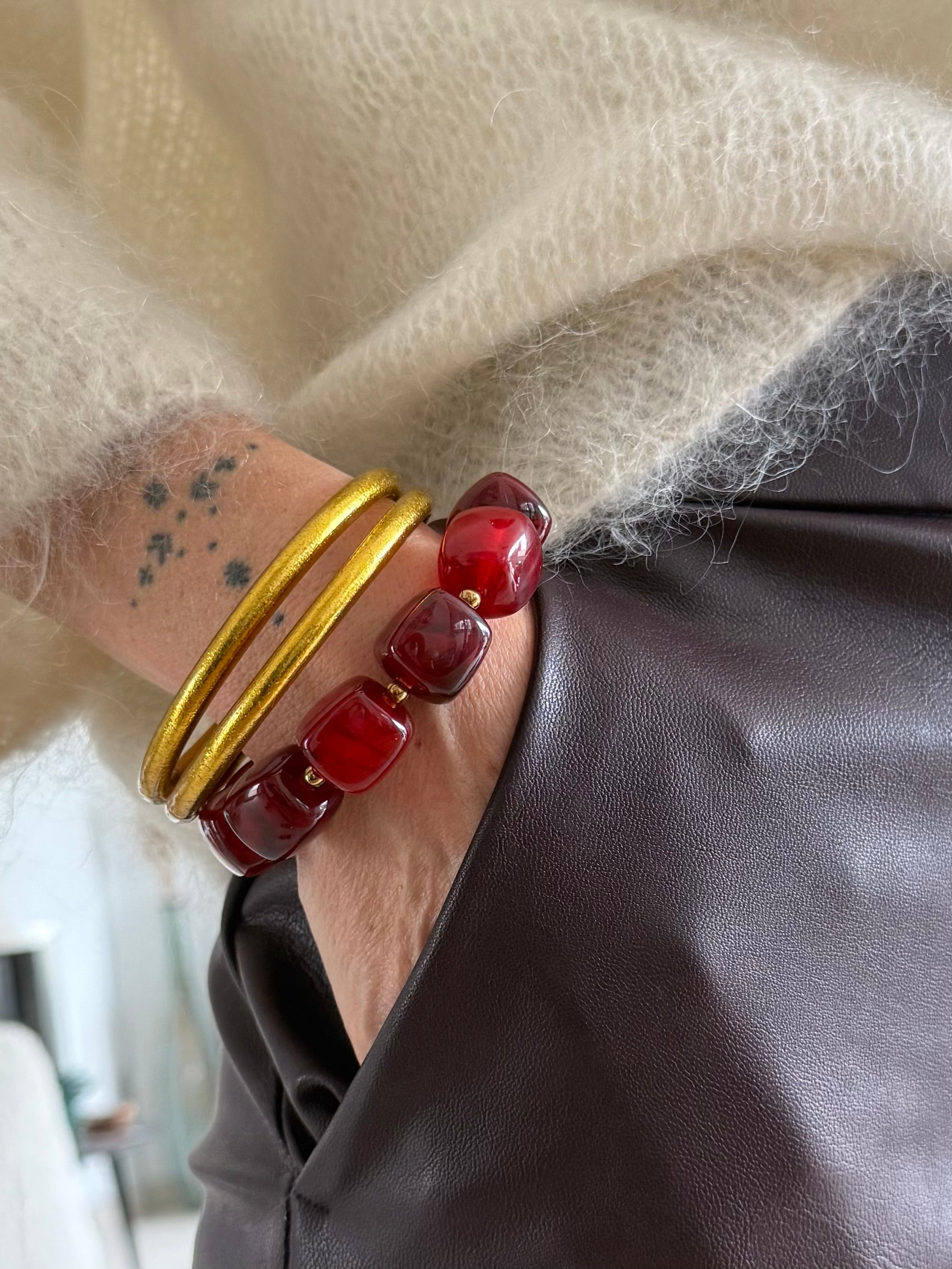 Bracelet « Burgundy »