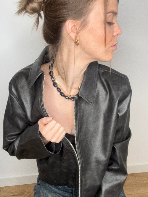 Collier « Back to black »
