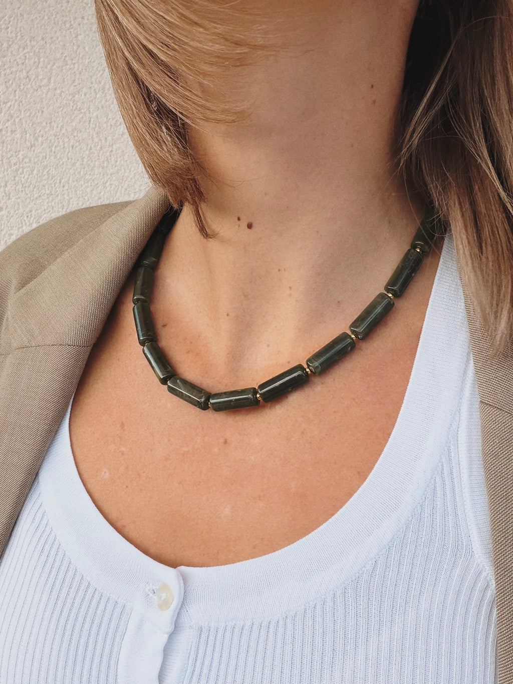 Collier "Matcha"
