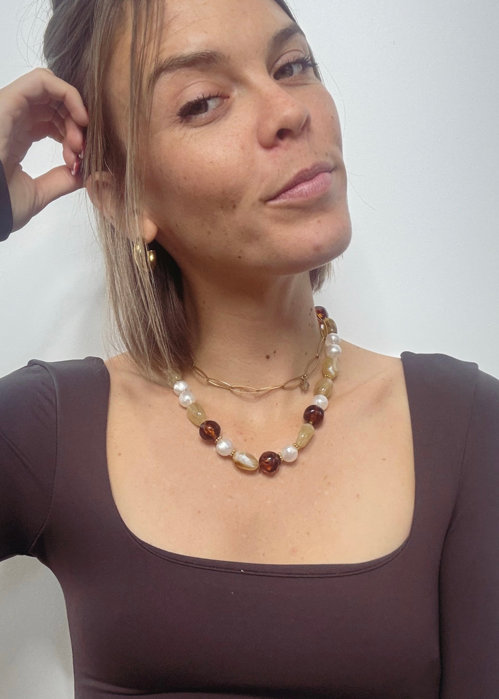 Collier « Café »