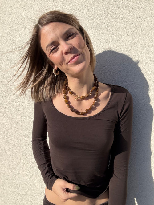 Collier « Brownie » 90cm